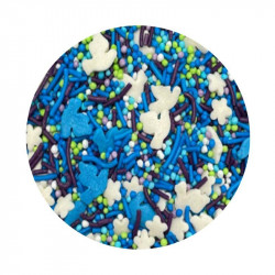 Cukrové zdobení modré a bílé holubičky 1kg - I LOVE CAKES