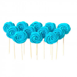 Cukrová lízátka modrá 12ks - I LOVE CAKES