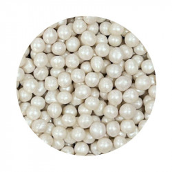 Cukrovo-rýžové perly bílé perleťové 7mm 1kg - I LOVE CAKES