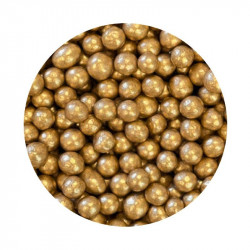 Cukrovo-rýžové perly zlaté 7mm 1kg - I LOVE CAKES