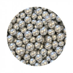 Cukrovo-rýžové perly stříbrné 7mm 1kg - I LOVE CAKES
