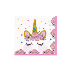 Papírové ubrousky 33x33cm 10ks Unicorn - Cakesicq