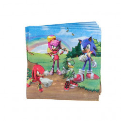 Papírové ubrousky 33x33cm 10ks ježek Sonic - Cakesicq