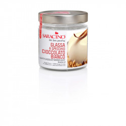 Zrcadlová poleva bílá čokoláda 350g - Saracino