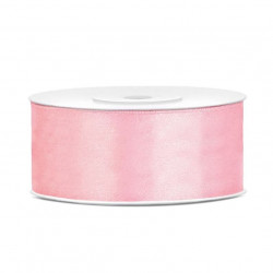 Světle růžová stuha 25mm x 25m - PartyDeco