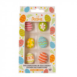 Cukrová dekorace velikonoce, 6ks - Decora