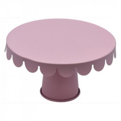 Plechový stojan na dort růžový 20,5 x 12,7cm - Brunbeste