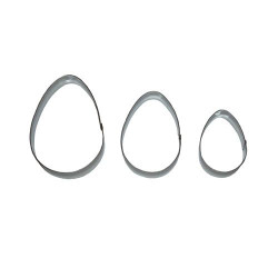 Sada vykrajovátek vajíčka 3 ks - Smolík