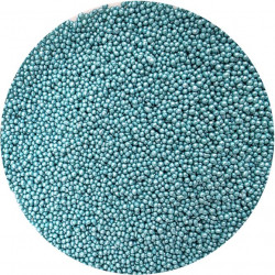 Cukrové perličky metalické tyrkysové 2mm 80g - I LOVE CAKES