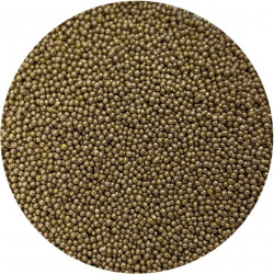 Cukrové perličky metalické tmavě zlaté 2mm 80g - I LOVE CAKES