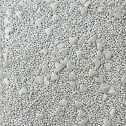 Cukrové zdobení bílé srdce mix 80g - I LOVE CAKES