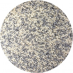 Cukrové perličky stříbrno-bílé 80g - I LOVE CAKES