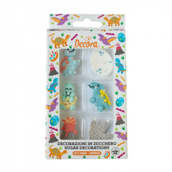 Cukrová dekorace dinosaurus 6ks - Decora