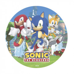 Jedlý papír Sonic a přátele 20cm - Dekora