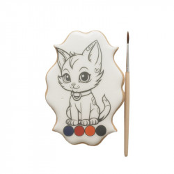 Perníčková omalovánka kočička 55g - I LOVE CAKES