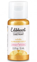 Metalická barva tekutá 15ml Sunkissed Gold - Sweet Sticks