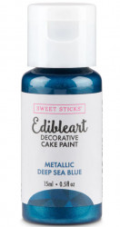 Metalická barva tekutá 15ml Deep Sea Blue - Sweet Sticks