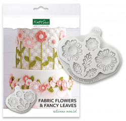 Silikonová formička květiny a listy - Katy Sue