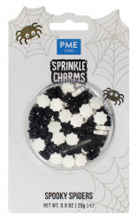 Cukrové zdobení pavouci 25g 17mm - PME