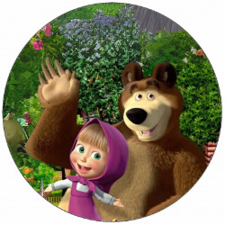 Jedlý papír Máša a Medvěd 19,5cm - Pictu Hap