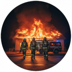 Jedlý papír hasič u požáru 19,5 cm - Pictu Hap