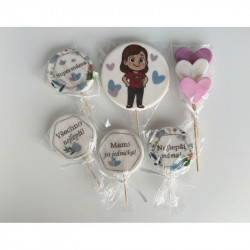 Cukrová dekorace  Pro mámu - I LOVE CAKES