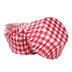 Cukrářský košíček červeno bílé 50x30mm 1000ks - Cakesicq