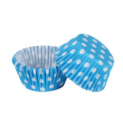 Cukrářský košíček puntíky 50x30mm 50ks - Cakesicq