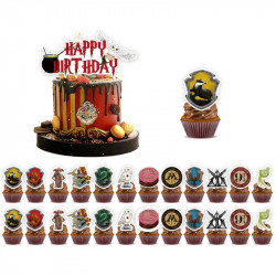 Zápich na dort Happy birthday, Harry potter 25ks - Cakesicq