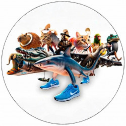 Jedlý papír Italský brainrot 19,5 cm - Pictu Hap