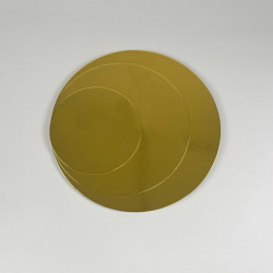 Podložka dortová 15cm zlatá - Cakesicq