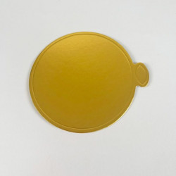 Podložka zlatá kulatá 100ks na minidezert 9cm - Cakesicq