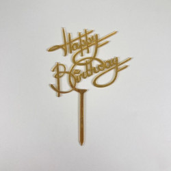 Zápich na dort Happy Birthday - Cakesicq