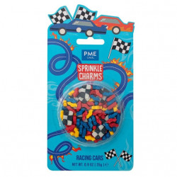 Cukrové zdobení závodní auta 11x17mm, 25g - PME