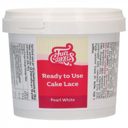 Hotová hmota na jedlou krajku perleťově bílá 200g - FunCakes